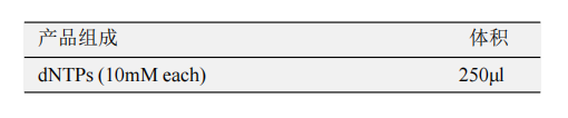 dNTPs (dATP, dCTP, dGTP, dTTP) 產(chǎn)品包裝 dNTPs (dATP, dCTP, dGTP, dTTP) 產(chǎn)品包裝
